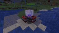 Blast protection protecting a player from TNT (Image via Minecraft)